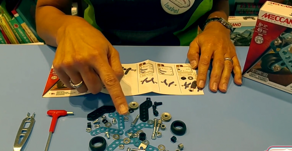 Actividades para niños Abracadabra Monta tu moto Meccano