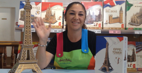 Actividades para niños Abracadabra Puzzles 3D Torre Eiffel
