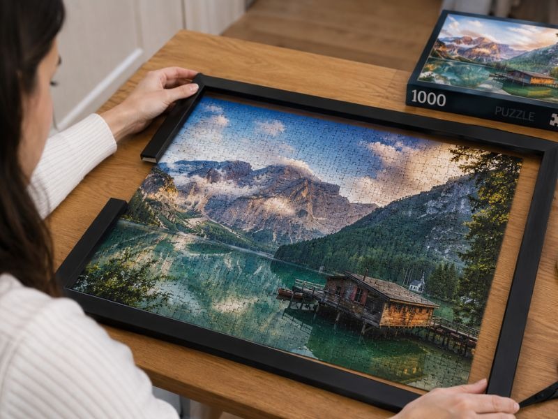 ¿Cómo enmarcar un puzzle? Consigue una pieza decorativa tras completarlo