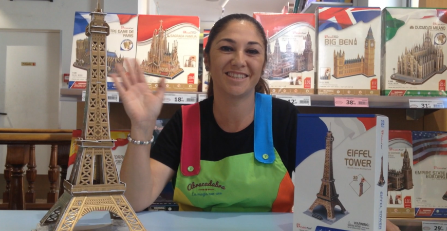 Actividades para niños Abracadabra Puzzles 3D Torre Eiffel